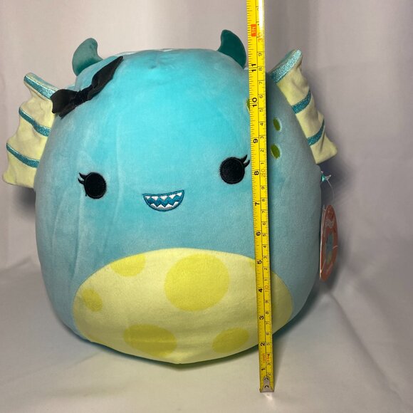 Squishmallows Dearest Swamp Monster Teal Plush Halloween 12in S12 #2354 NWT - Picture 11 of 11